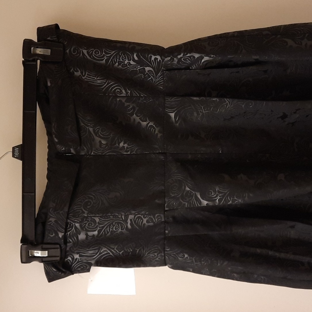 NWT, Anthro Hutch Black Brocade Strapless Dress - Picture 6 of 9